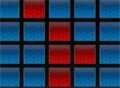 Синие и красные кубики